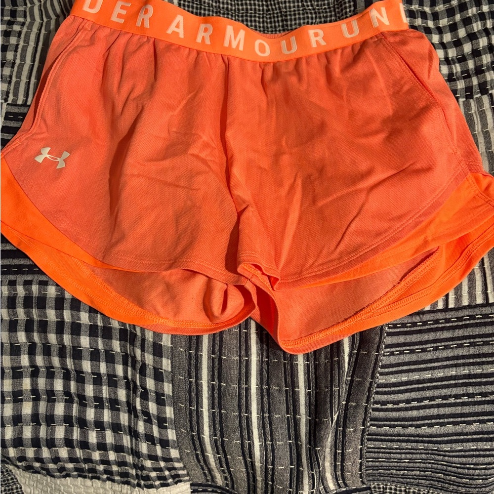 Under Armour Women's Bright Orange Athletic Shorts